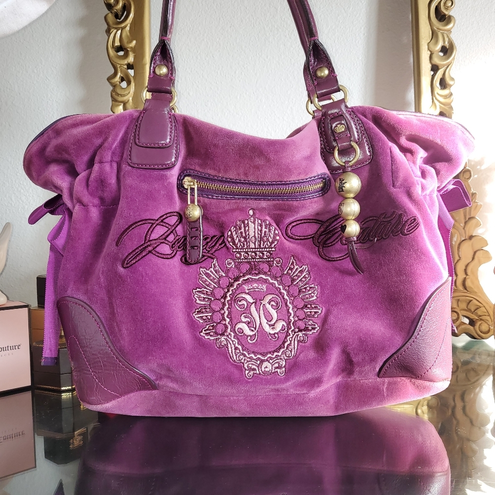 Juicy Couture Velour Tote Shoulder Bag
